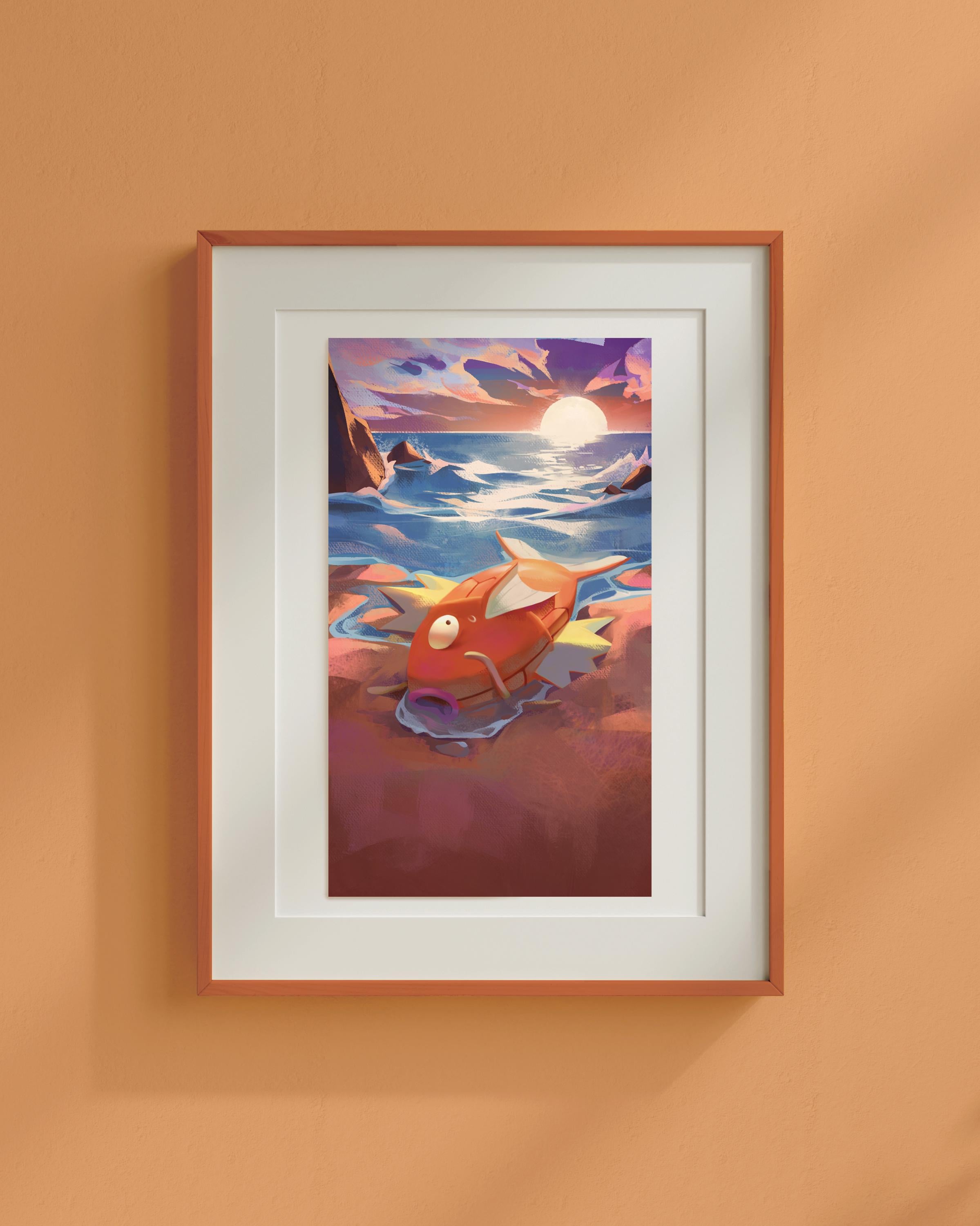 0 The Fool - Magikarp | Arcanamon Major Arcana Print (1st Edition)