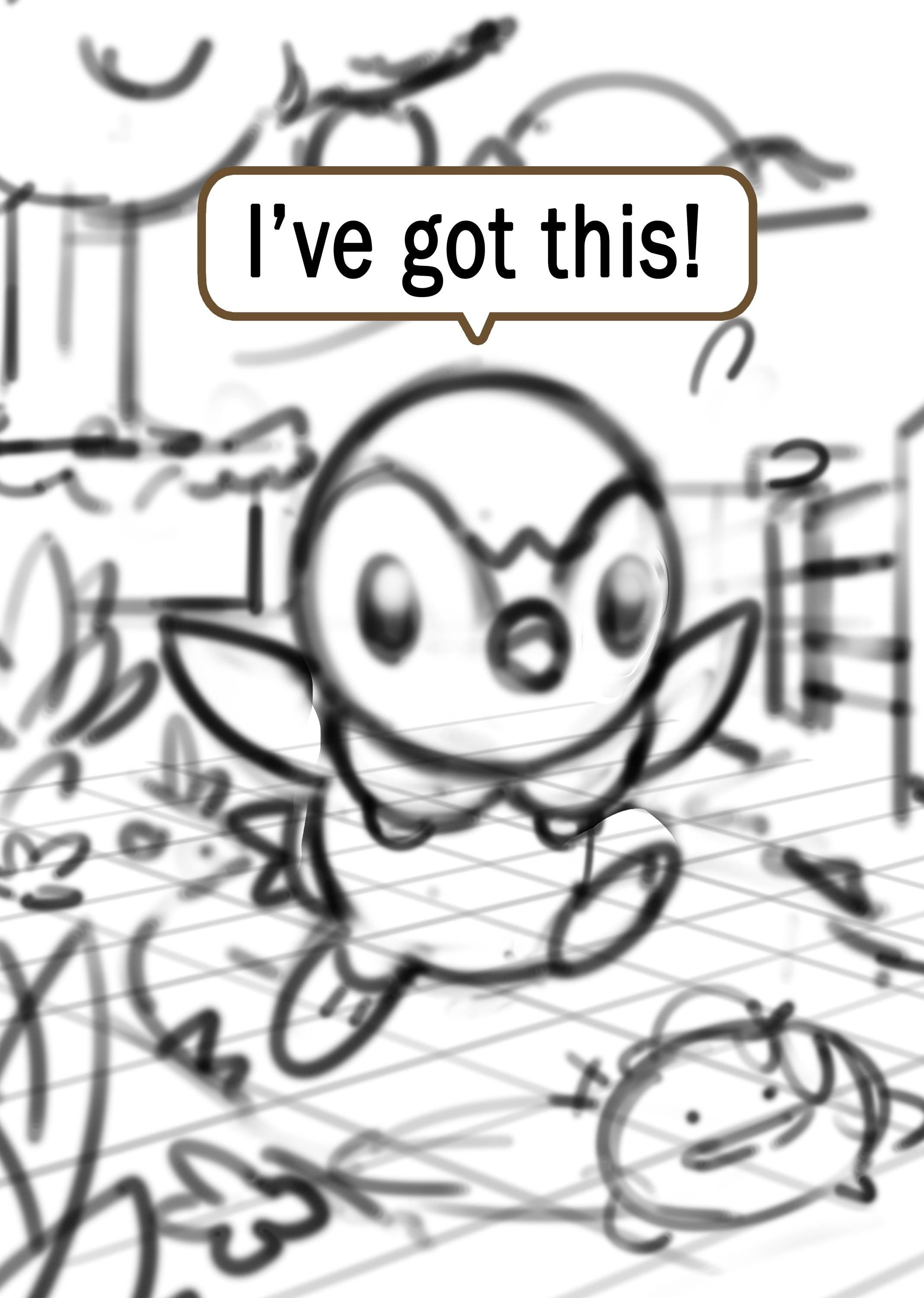 Pokémon Prints | Piplup "I've Got This!"