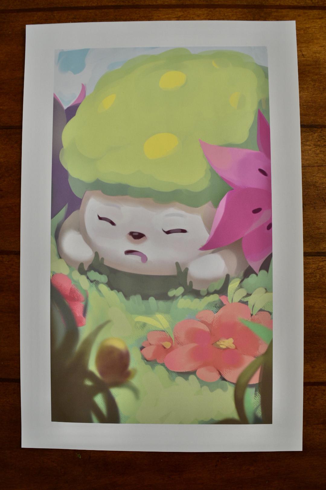 XIV Temperance - Shaymin | Arcanamon Major Arcana Print (1st Edition)