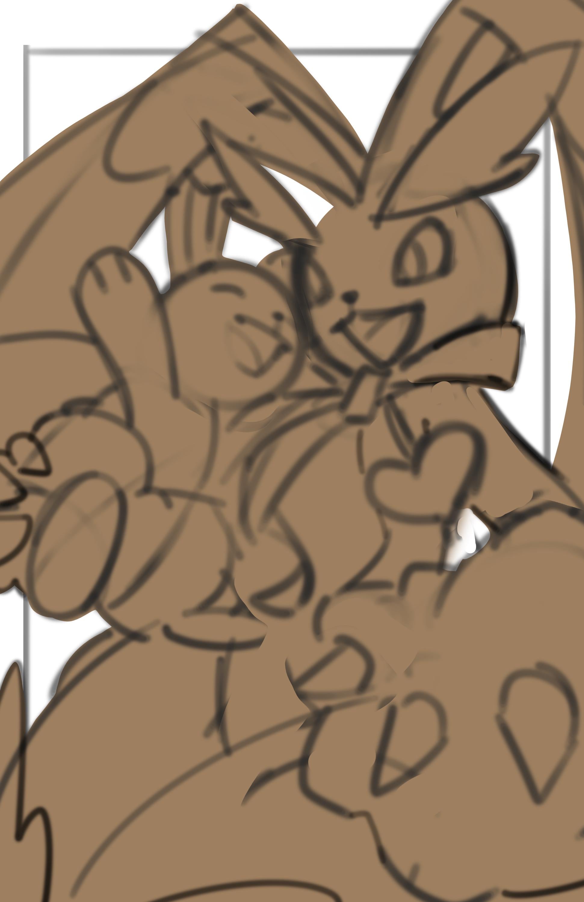 Pokémon Prints | Shiney Lopunny & Buneary