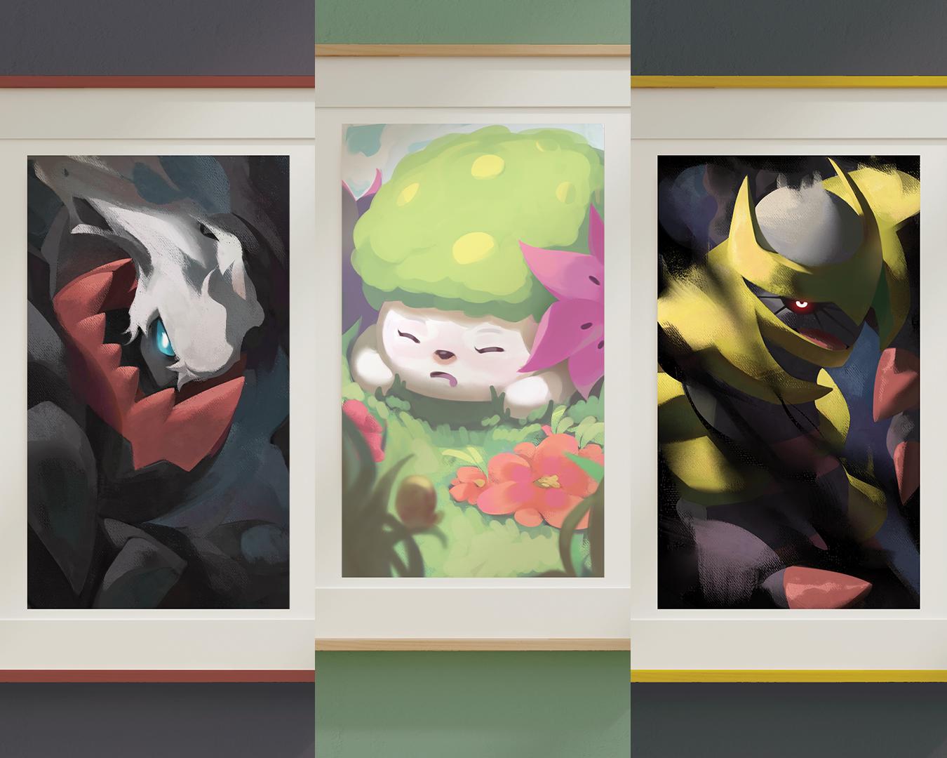 Arcanamon, Pokémon Prints (1st Edition) | Sinnoh Bundle - Darkrai, Shaymin, Giratina