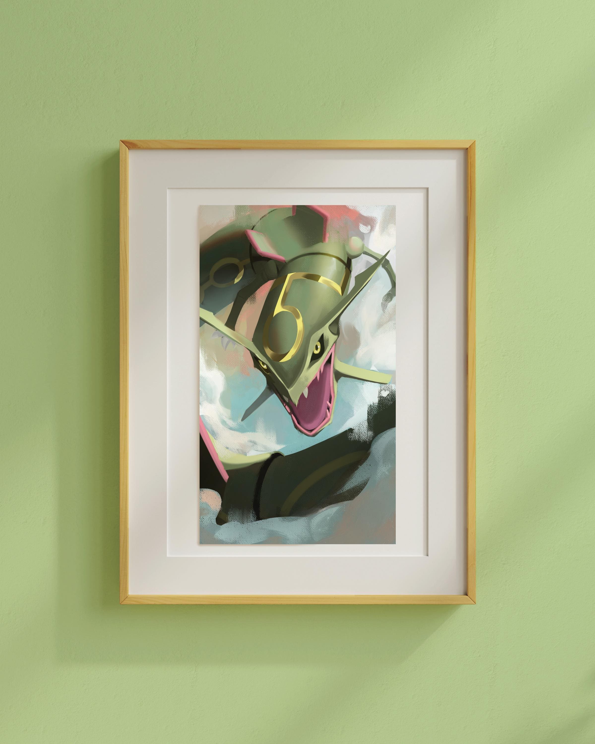 V The Hierophant - Rayquaza | Arcanamon Major Arcana Print (1st Edition)
