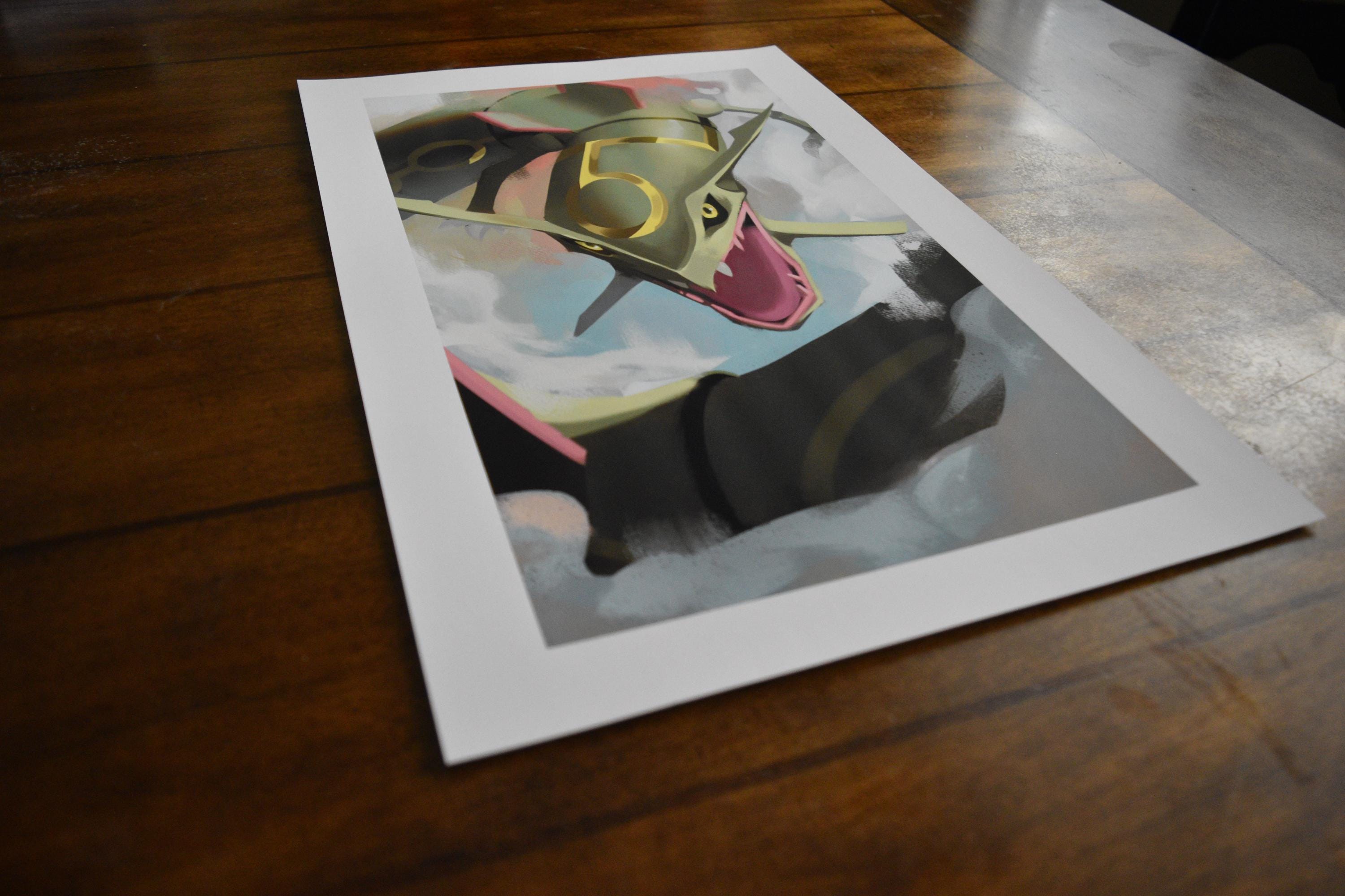 V The Hierophant - Rayquaza | Arcanamon Major Arcana Print (1st Edition)