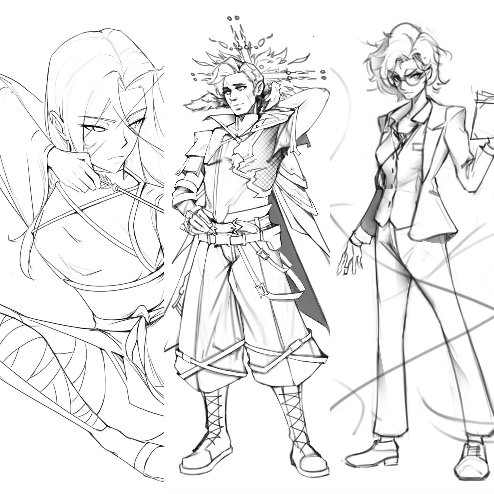 Custom Character Design Commissions and Illustrations (OC, D&D, Fanart, Game, Etc.)