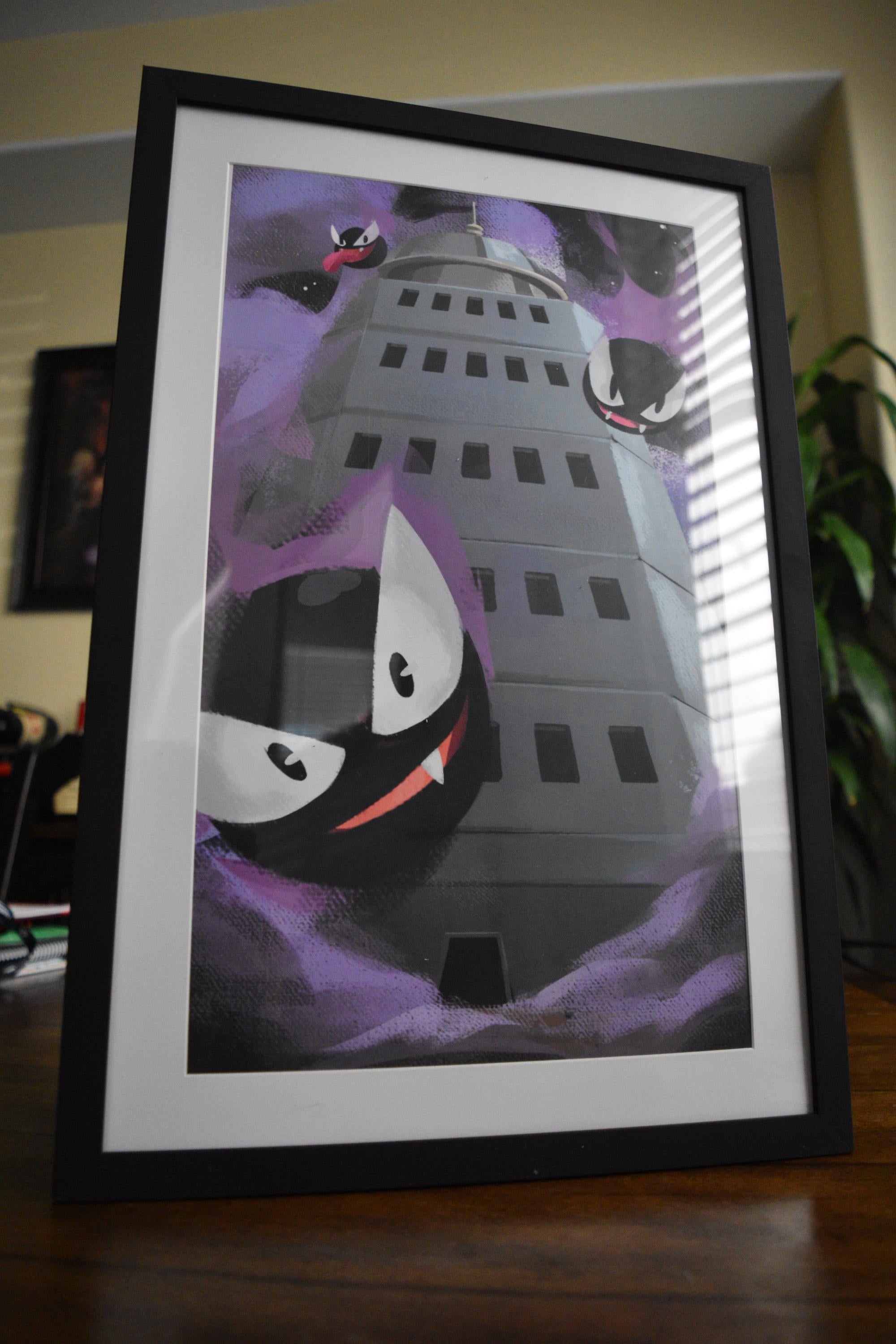 XVI The Tower - Ghastly | Arcanamon Major Arcana Print (1st Edition)