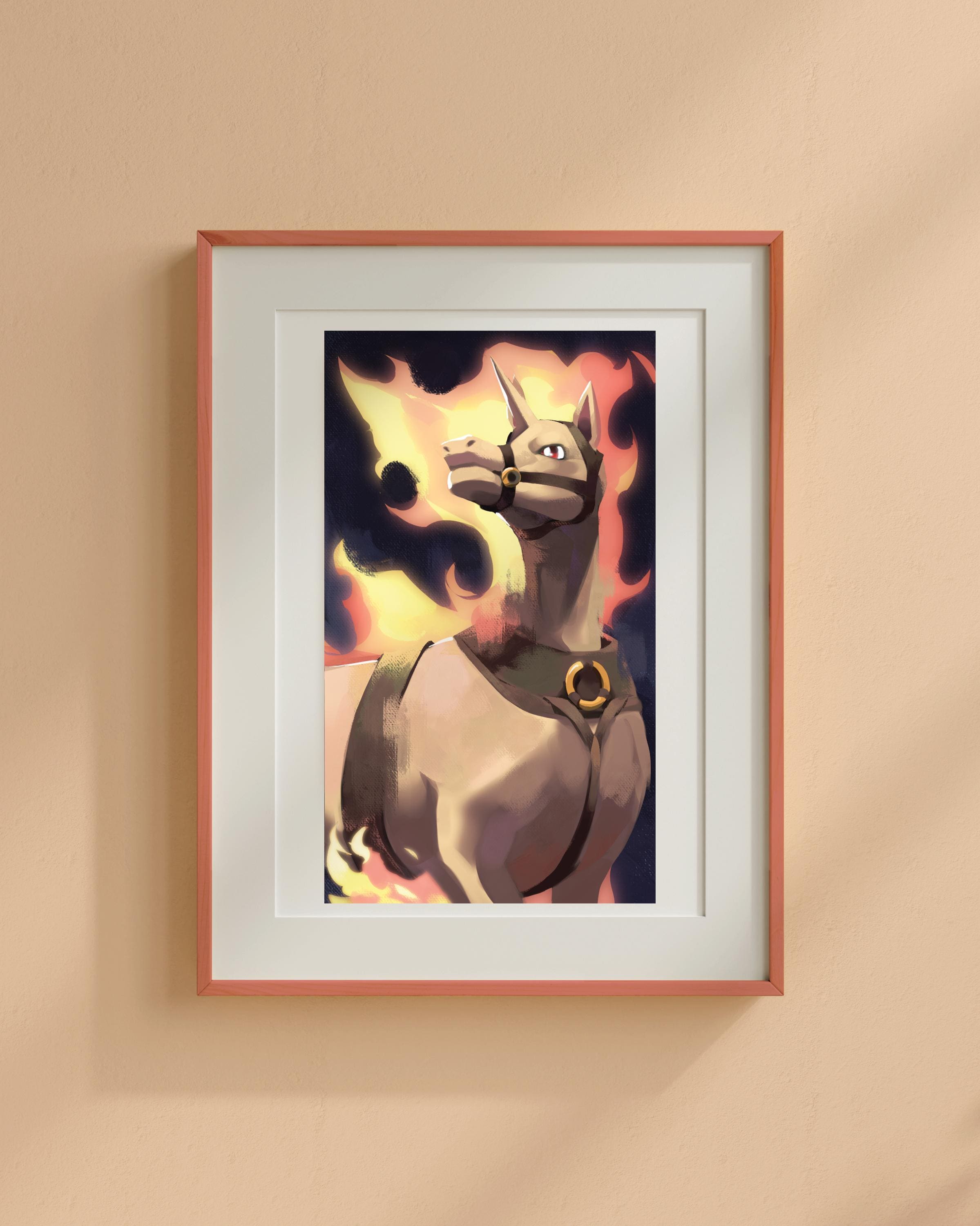VII The Chariot - Rapidash | Arcanamon Major Arcana Print (1st Edition)