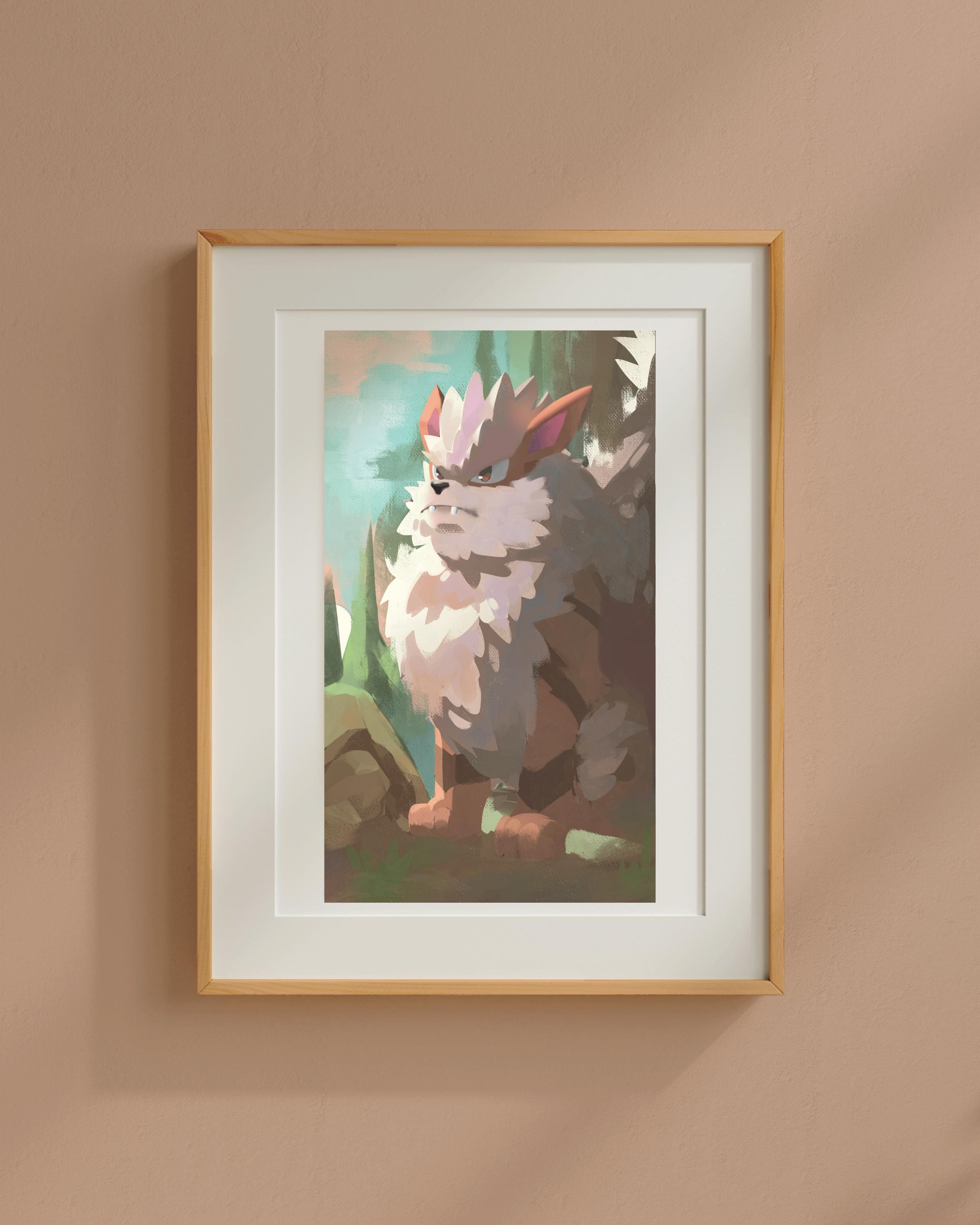 XI Justice - Arcanine | Arcanamon Major Arcana Print (1st Edition)