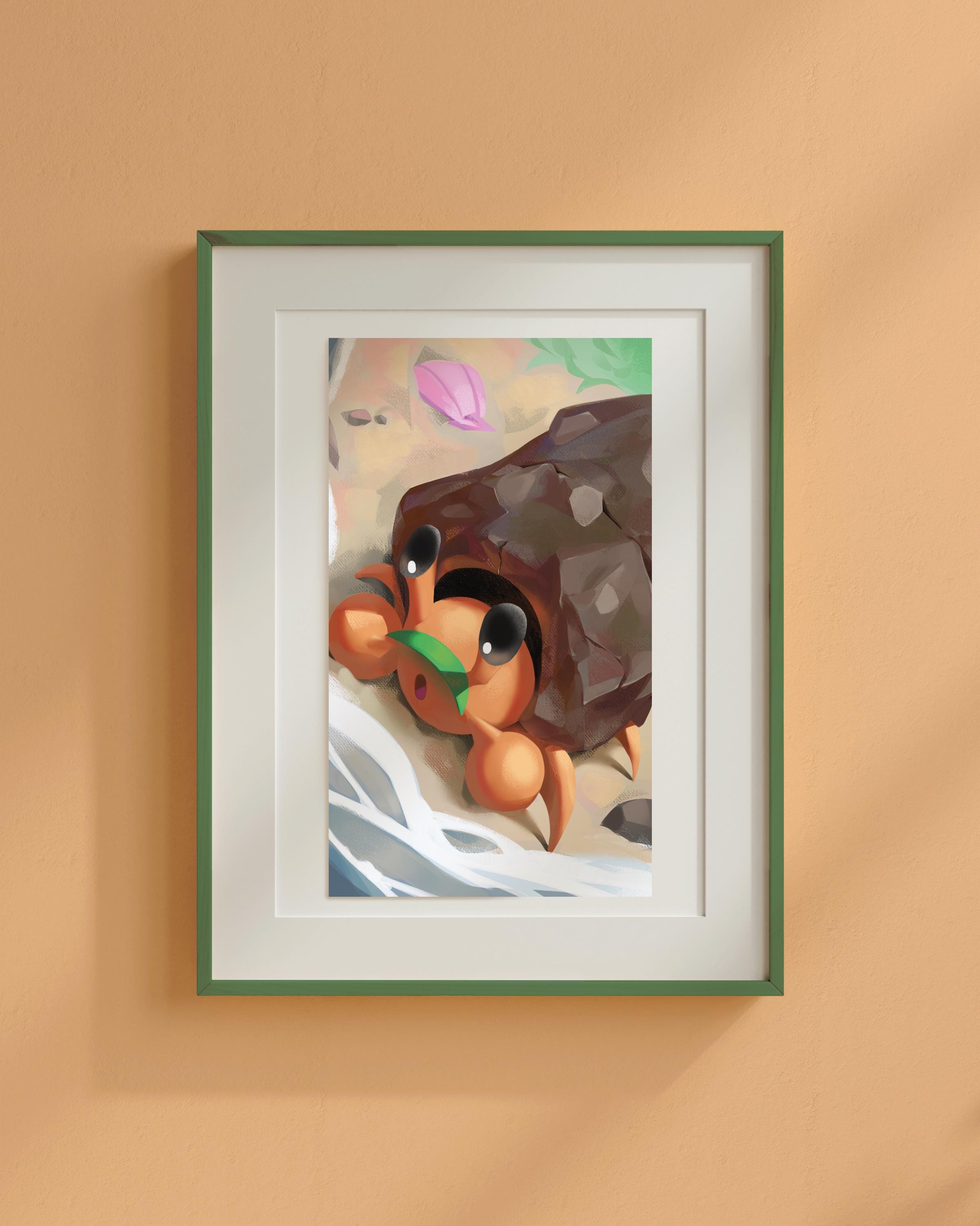 IX The Hermit - Dwebble | Arcanamon Major Arcana Print (1st Edition)