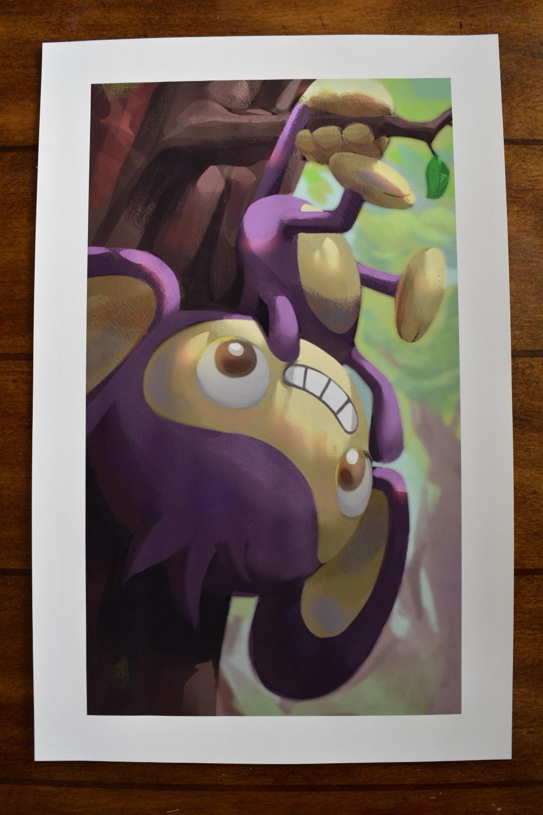 XII The Hanged Man - Aipom | Arcanamon Major Arcana Print (1st Edition)