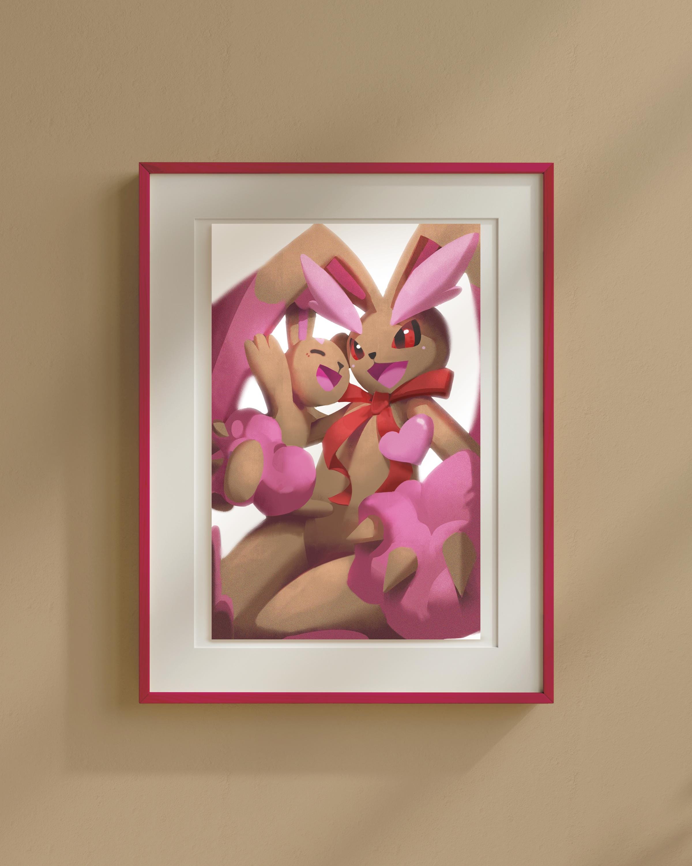 Pokémon Prints | Shiney Lopunny & Buneary