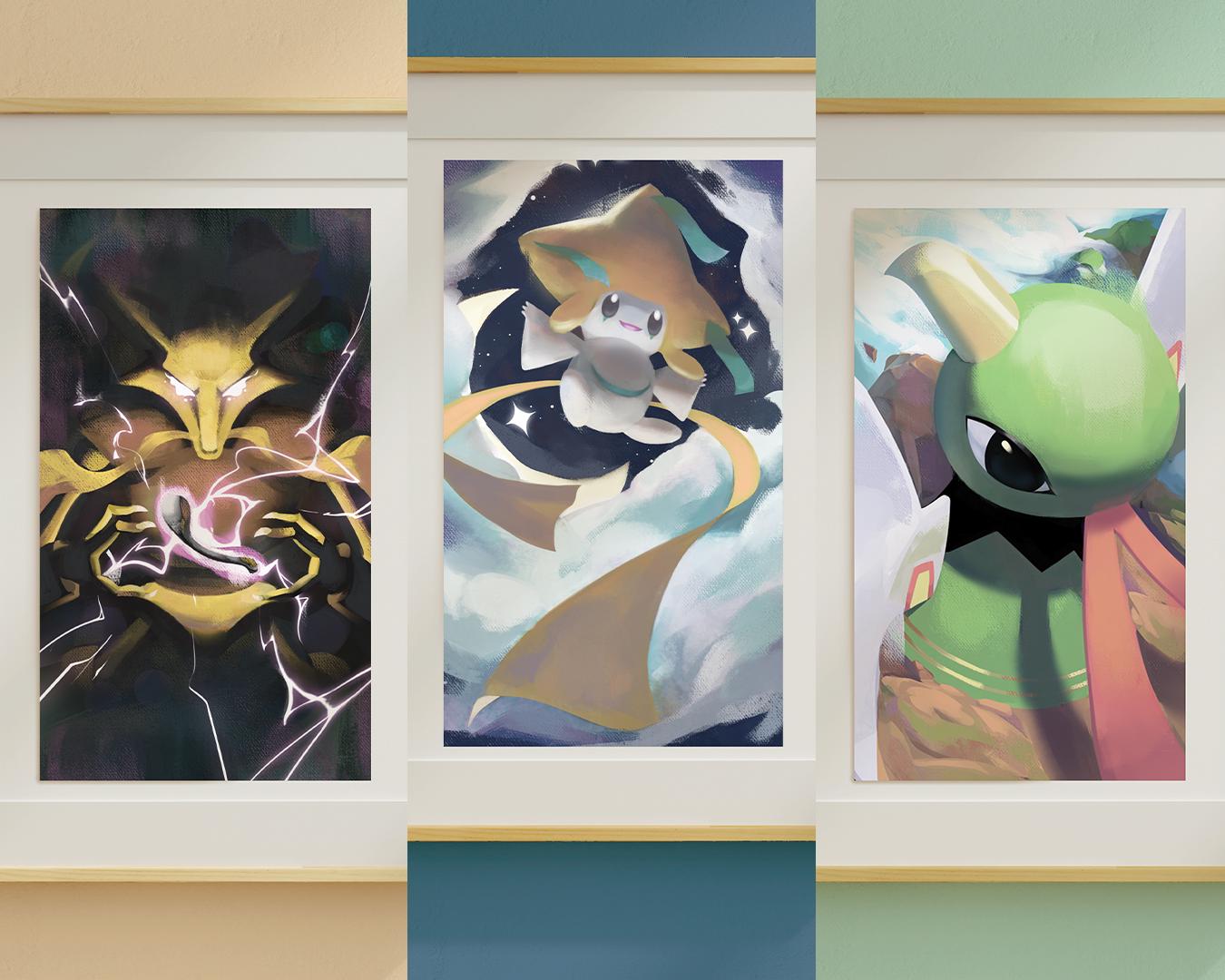 Arcanamon, Pokémon Prints (1st Edition) | Arcane Bundle - Alakazam, Jirachi, Xatu