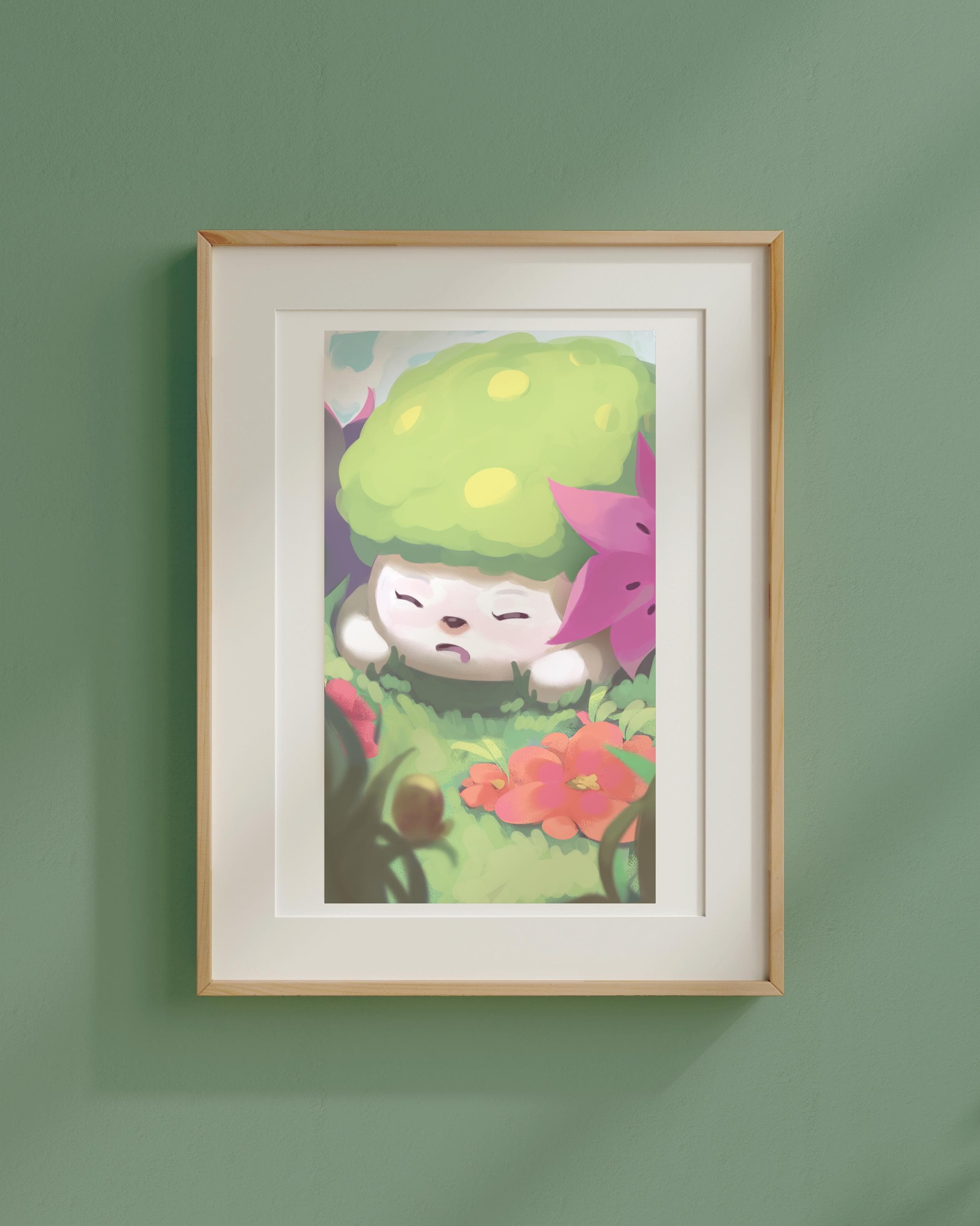 XIV Temperance - Shaymin | Arcanamon Major Arcana Print (1st Edition)