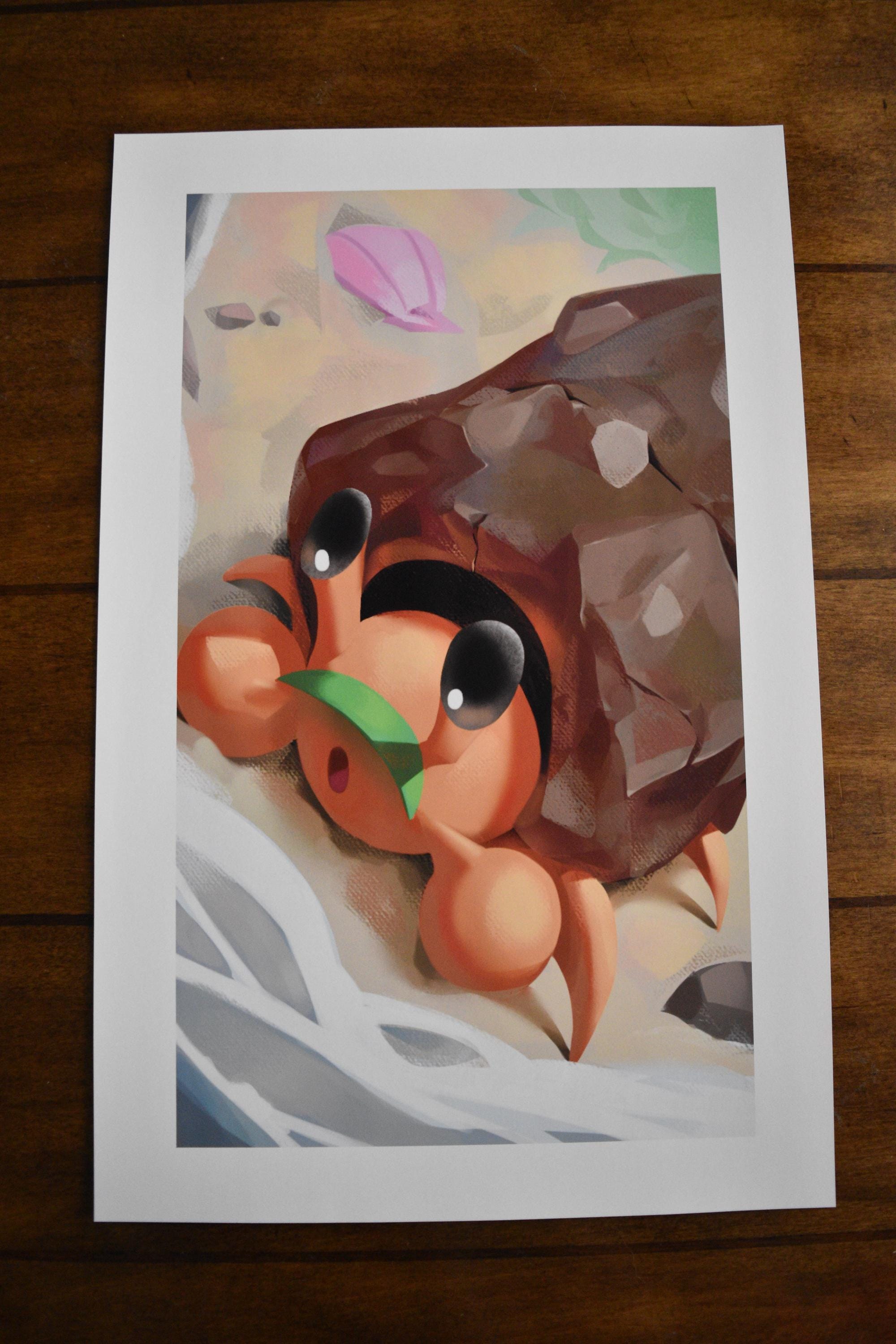 IX The Hermit - Dwebble | Arcanamon Major Arcana Print (1st Edition)