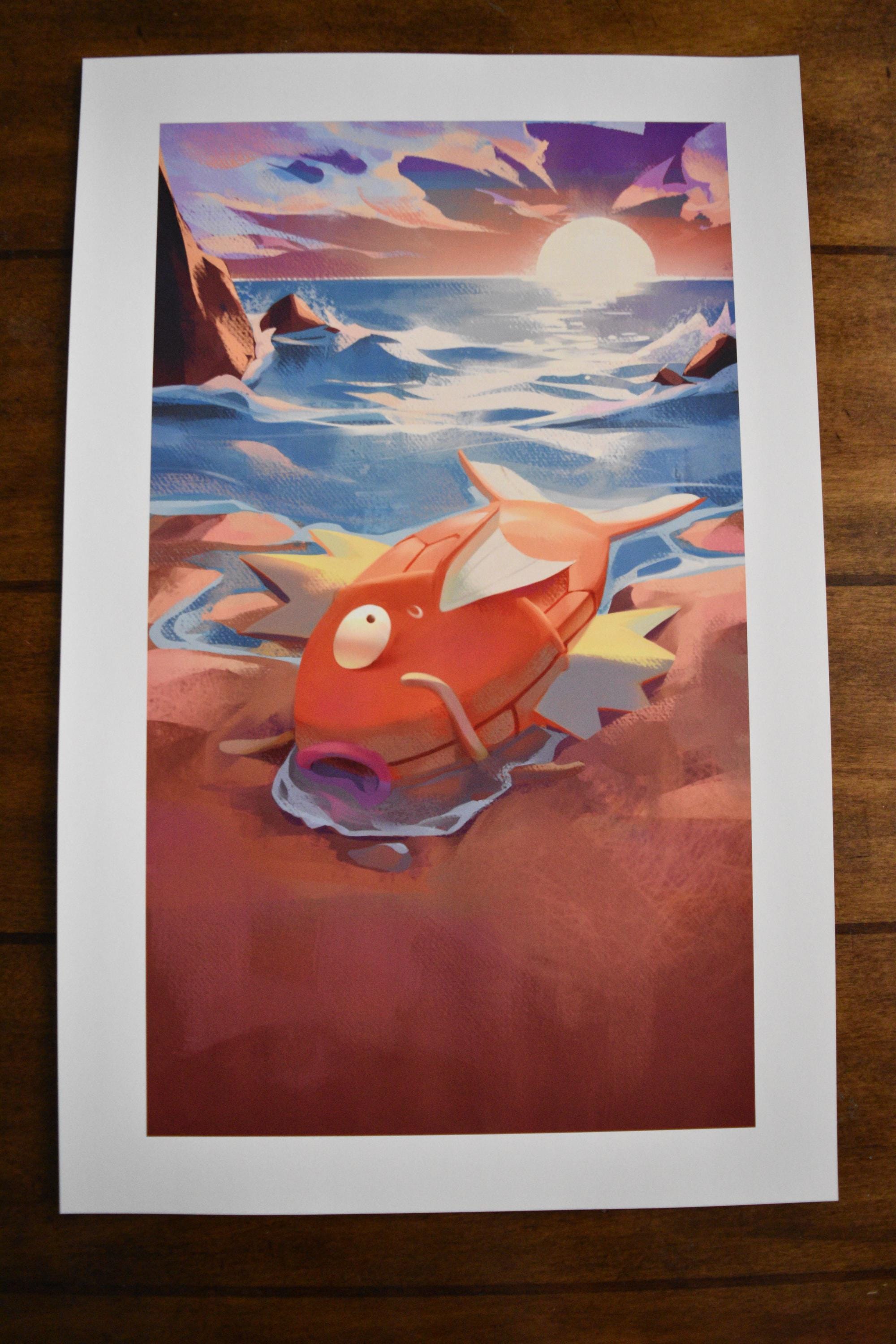 0 The Fool - Magikarp | Arcanamon Major Arcana Print (1st Edition)